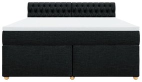 ΚΡΕΒΑΤΙ BOXSPRING ΜΕ ΣΤΡΩΜΑ ΜΑΥΡΟ 180X200 ΕΚ. ΥΦΑΣΜΑΤΙΝΟ 3289068