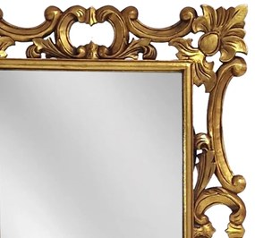Artekko Mirroki Ξύλινος Χρυσός Σκαλιστός Καθρέπτης Τοίχου (100x70)cm - 667-4033-A - 667-4033-A