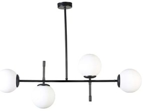 Φωτιστικό Οροφής - Ράγα Favori 941RTN1233 90x15x65cm 4xE27 40W Black-White Opviq