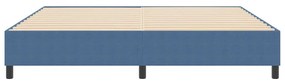 vidaXL Κρεβάτι με ελατήρια Μπλε 200 x 200 cm Βελούδο