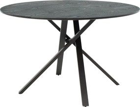 Tραπέζι Cerco pakoworld MDF μαύρο Φ120x75εκ