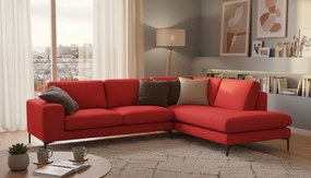 Γωνιακός καναπές Senso-Αριστερή-270φ 200β εκ.-Κόκκινο