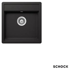 Schock Cristalite Manhattan Νεροχύτης Ένθετος 49x51εκ Nero