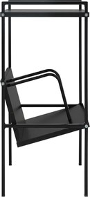 vidaXL Βιβλιοθήκη 2 Επιπέδων Μαύρη 52x28x59 εκ. Επεξεργασμένο Ξύλο