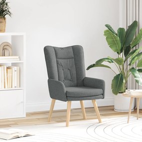 vidaXL Χαλαρωτική Πολυθρόνα Σκούρο Γκρι Υφασμάτινη