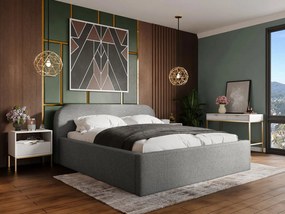 Επενδυμένο κρεβάτι Deisin-Gkri-160 x 200