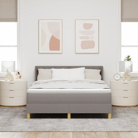 vidaXL Κρεβάτι με Σπαστό Στρώμα σε Ταμπά, 140 x 190 cm, Υφάσματος