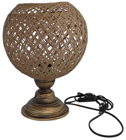 Πορτατίφ Heronia Silk Rope 31-1217 Natural/Bronze