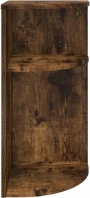 vidaXL End Table Καπνιστό Δρύς 29,6 x 29,6 x 60 εκ Επεξεργασμένο ξύλο