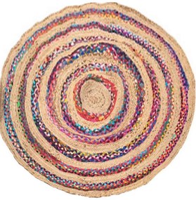 Χαλί Γιούτας 00.02.23554 Multi Round 120X120cm Round