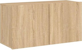 vidaXL Ντουλάπι Τοίχου Τηλεόρασης Sonoma Δρυς 80 x 30 x 41 εκ.