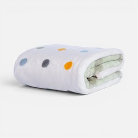 Κουβέρτα Βελουτέ Αγκαλιάς (75x100) Nef-Nef Homeware Baby Dots Green