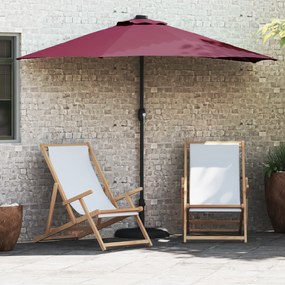 vidaXL Ομπρέλα Κήπου Μπορντό 294 x 150 x 224 εκ. ύφασμα