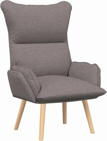 vidaXL Πολυθρόνα Taupe 69 x 74 x 93 εκ. Ύφασμα και Κόντρα Πλακέ
