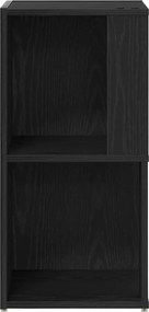 vidaXL Γωνιακά ράφια Μαύρη Οξυά 33 x 33 x 67 cm Επεξεργασμένο ξύλο