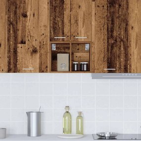 vidaXL Κρεμαστό ντουλάπι Παλιό ξύλο 30 x 29,5 x 40 εκ.