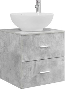 vidaXL Σετ Επίπλων Μπάνιου 4 pcs Γκρι Σκυροδέματος