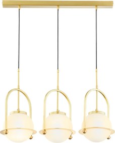 Κρεμαστό Φωτιστικό Rosso 3XE27 Αντικέ Μπρονζέ