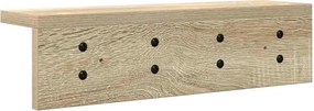 vidaXL Τοίχου Κρεμάστρα Δρύς Sonoma 40 x 10,5 x 10,5 εκ