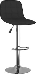 vidaXL Σκαμπό Μπαρ 2 τεμ. Μαύρα Υφασμάτινα