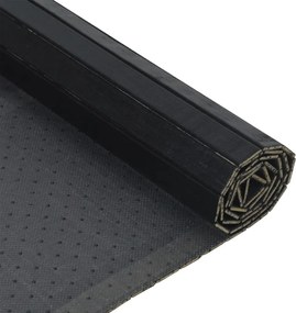 vidaXL Χαλί Ορθογώνιο Μαύρο 70 x 400 εκ. Μπαμπού