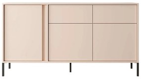 Μπουφές Dust 162604019 153,1x39,5x81,4cm Sand-Black Particle Board