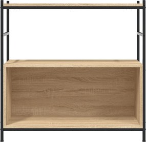 vidaXL Βιβλιοθήκη Sonoma Δρυς 80x30x78,5 εκ. Επεξεργ. Ξύλο / Σίδηρος