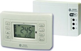 Θερμοστάτης ασύρματος WI-FI ψηφιακός προγραμματιζόμενος επίτοιχος BS-850/KIT σε ανθρακί χρώμα