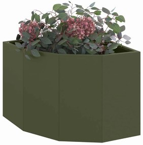 vidaXL Γωνιακό Ροδόδεντρο Λαδί 45 x 45 x 35 cm Ατσάλι