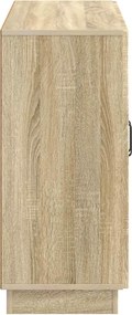 vidaXL Πλαϊνό γραφείο Sonoma Δρυς 89 x 34,5 x 77 εκ.