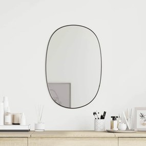 vidaXL Καθρέφτης Τοίχου Μαύρος 50x35 εκ.