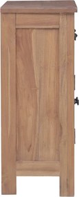 vidaXL Ντουλάπι με Συρτάρια 65 x 30 x 75 εκ. από Μασίφ Ξύλο Teak
