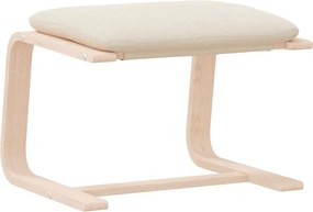 vidaXL Υποπόδιο Κρεμ 51 x 41 x 40 εκ. Υφασμάτινο