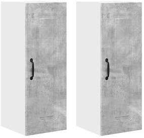 vidaXL Πάνελ πλυντηρίου πιάτων Kalmar 2 pcs Σκυρόδεμα Γκρι