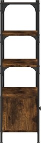 vidaXL Βιβλιοθήκη 3 Επιπέδων Καπν. Δρυς 70x30x109,5 εκ. Επεξεργ. Ξύλο