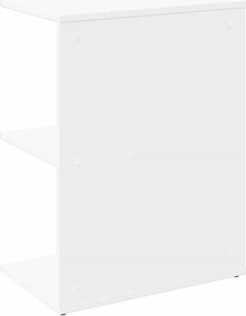 vidaXL Κομοδίνo Λευκό 46,5x29x61 εκ. από Επεξεργασμένο Ξύλο