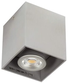 Φωτιστικό Οροφής - Σποτ Nickel 82x82x95 VK/03001/AL VKLed Αλουμίνιο