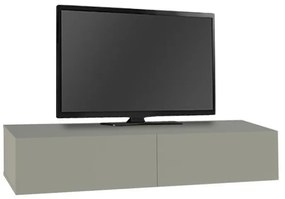 Έπιπλο τηλεόρασης επιτοίχιο Francy Megapap χρώμα ash green 135x31,7x25εκ.