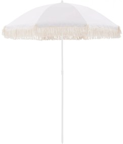 BEACH UMBRELLA WITH BEIGE MACRAME FRICTIONS  8 RADIAS Φ180Χ200m.