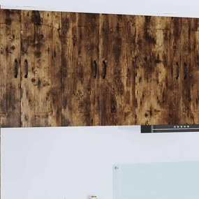 vidaXL Κρεμαστό ντουλάπι κουζίνας Καπνιστό Δρύς 30 x 31 x 80 εκ.