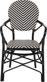 ΠΟΛΥΘΡΟΝΑ ΑΛΟΥΜΙΝΙΟΥ ΜΕ TEXTLINE ΜΑΥΡΟ-ΛΕΥΚΟ HM5928.01 56x59x94,5Yεκ.