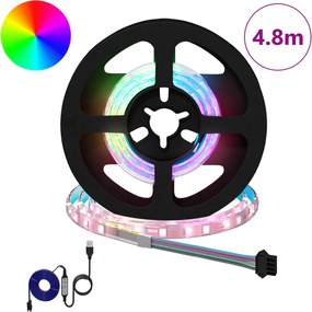 vidaXL Λωρίδα LED 12 pcs Μαύρο και Διαφανές 40 x 0,8 x 0,3 εκ.