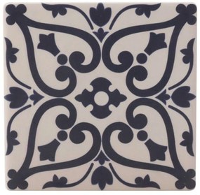 Σουβέρ Medina Maarif DU0009 9x9cm White-Black Maxwell &amp; Williams Ceramic