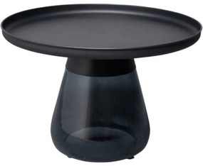 Τραπέζι Βοηθητικό Bottiglia Μαύρο Μέταλλο Στρόγγυλο 60x60x43 εκ. - Μαύρο