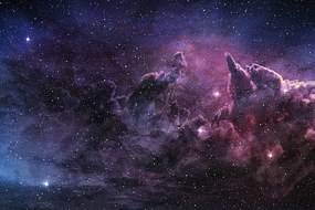 Φωτογραφία purple nebula and cosmic dust, ClaudioVentrella