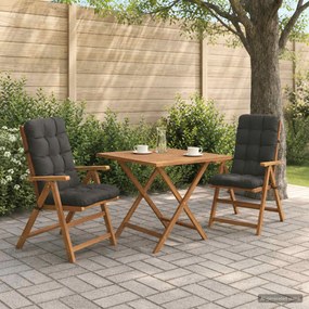 vidaXL Σέτ Μαξιλαριών Υψηλής Πλάτης 2 Τεμαχίων VIANEN 2 pcs Ανθρακί