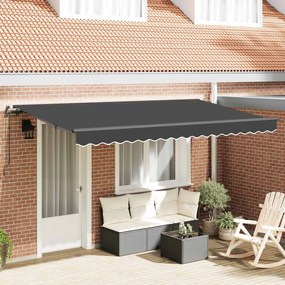 vidaXL Σκηνίτσα Αναδιπλούμενη Ανθρακί 350 x 200 cm ύφασμα