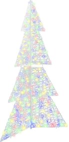 vidaXL Χριστουγεννιάτικο Δέντρο 240 LED Πολύχρωμο 180 cm Ακρυλικό