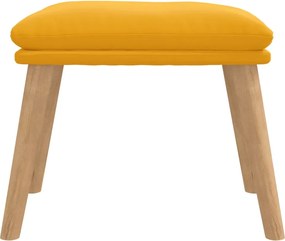 vidaXL Υποπόδιο Μουσταρδί 45x29,5x35 εκ. Βελούδινο