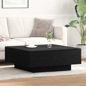 vidaXL Τραπεζάκι σαλονιού Μαύρη δρυς 80 x 80 x 31 cm